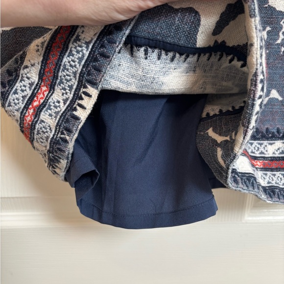 TWELFTH STREET BY CYNTHIA VINCENT Crisscross Floral Print Navy and White Dress - Picture 7 of 10